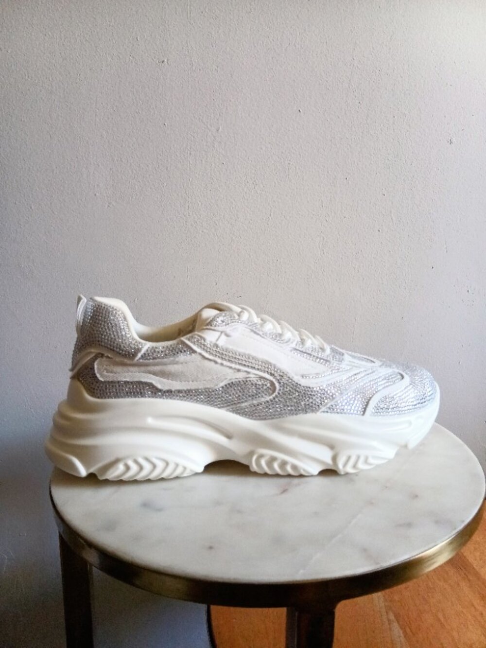 Cape Robbin "Johanna" Rhinestone Chunky Platform Sneakers